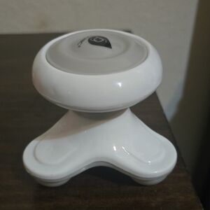 White Handheld Electric Massager - White